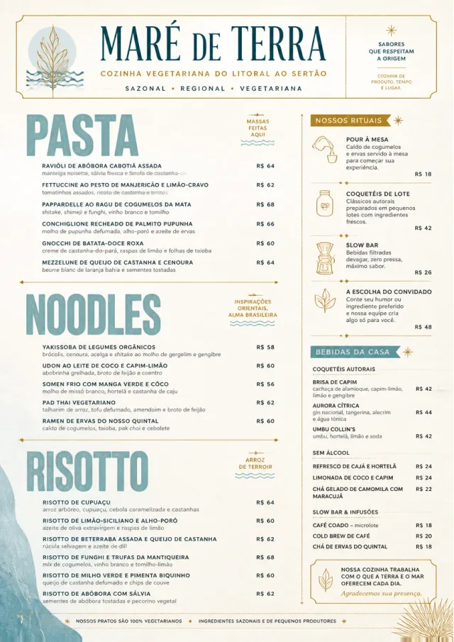 Fine Regional vegetarian-menu menu template preview