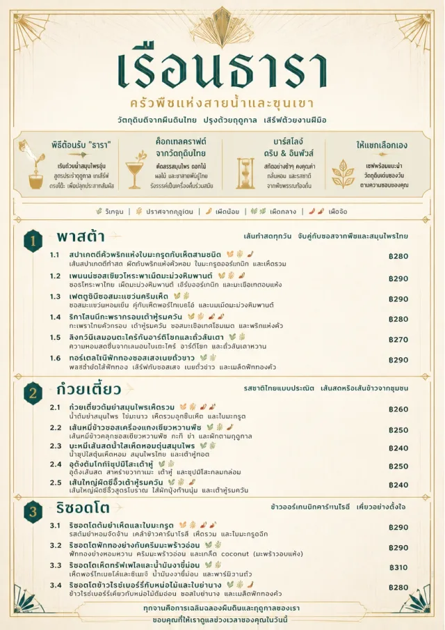 Fine Regional vegetarian-menu menu template preview