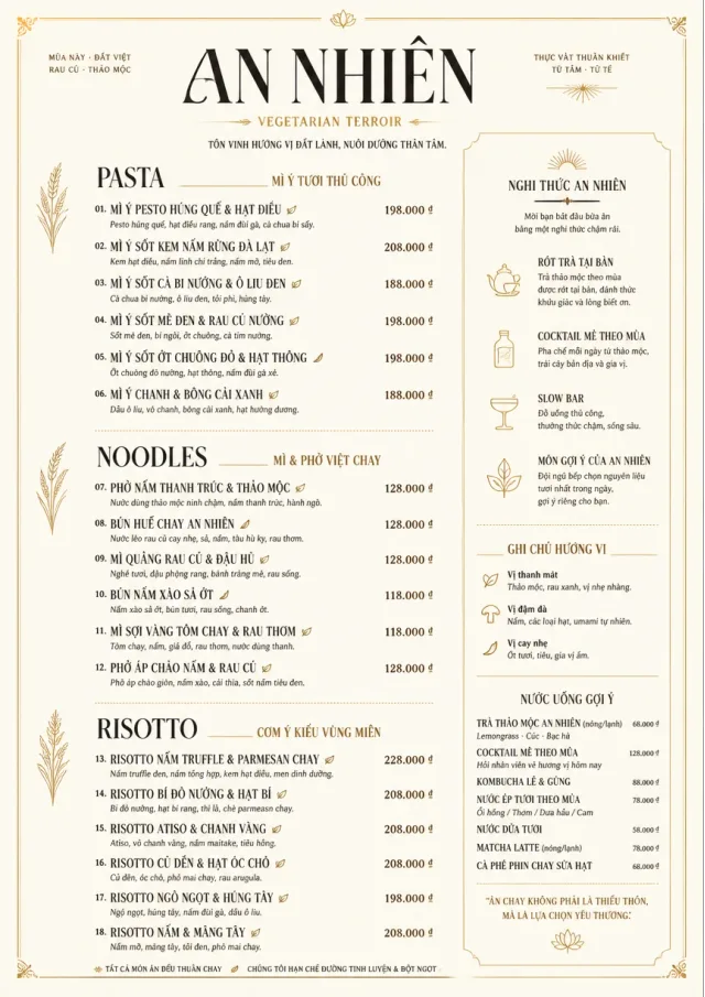 Fine Regional vegetarian-menu menu template preview