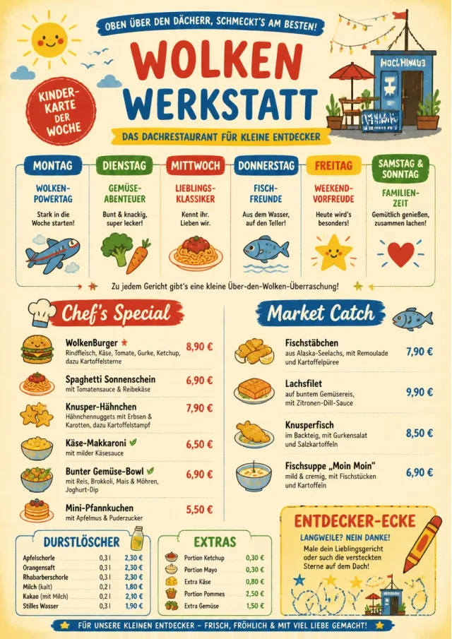 Kids Playful weekly-menu menu template preview