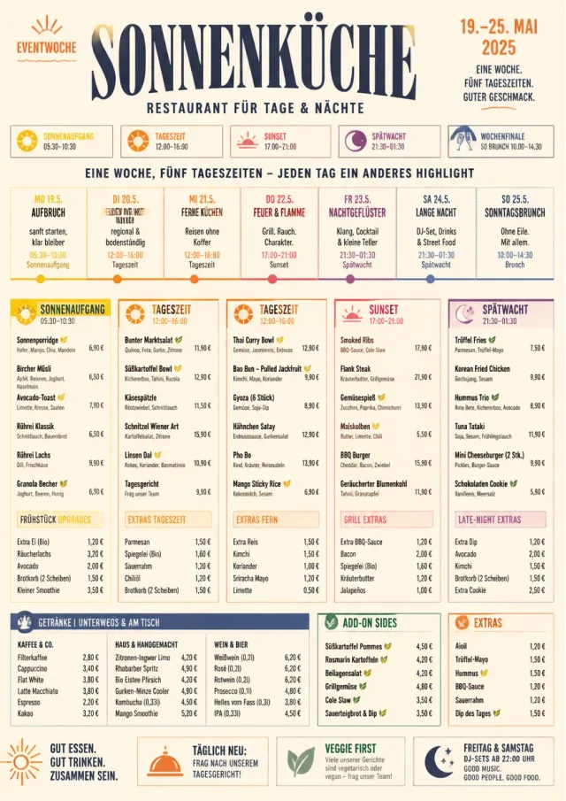 Event Week Schedule weekly-menu menu template preview