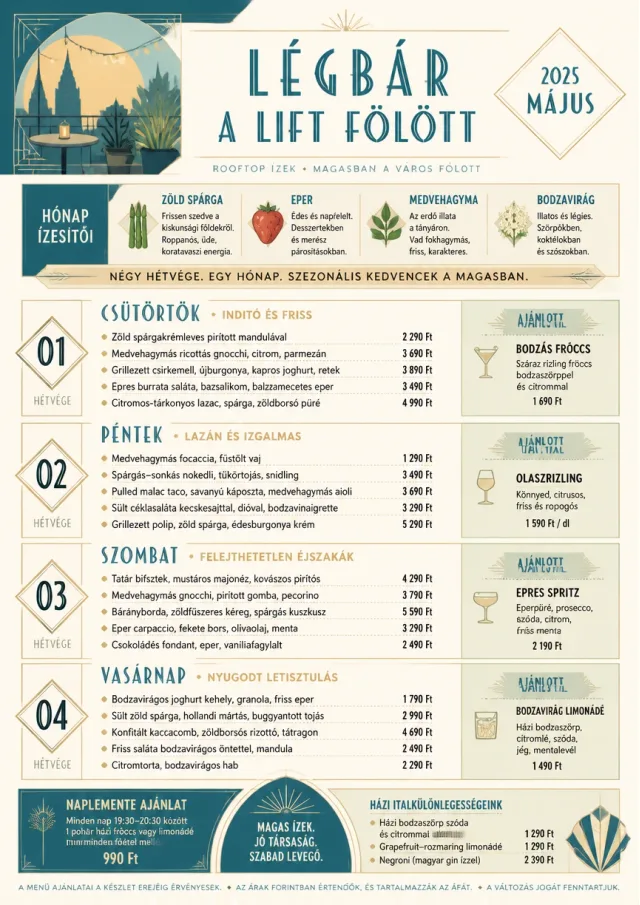 Monthly Seasonal weekly-menu menu template preview