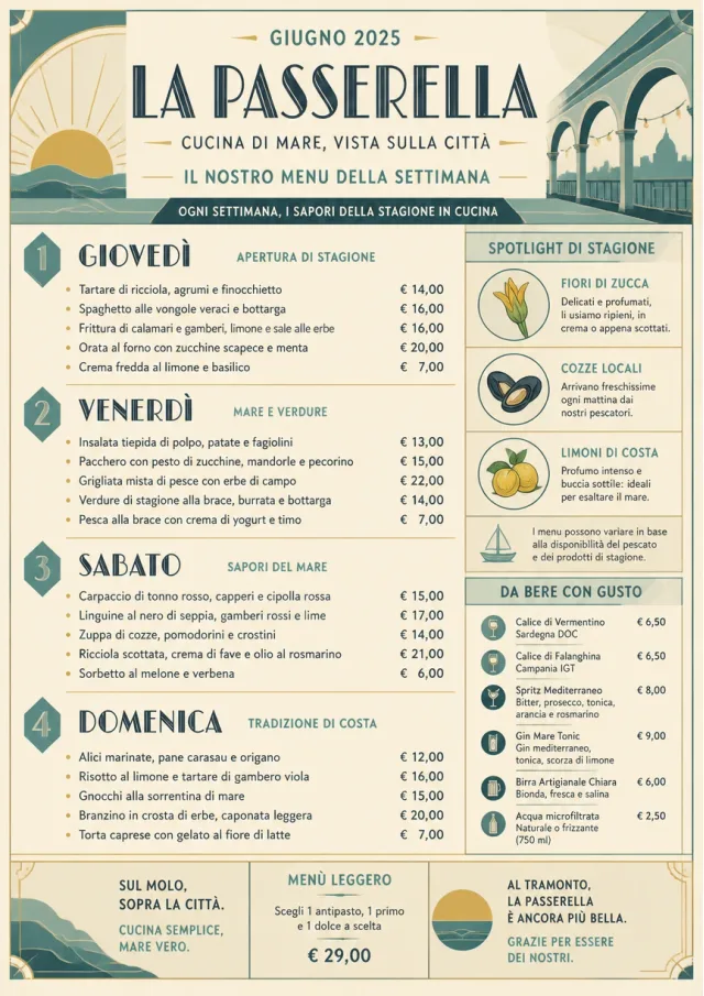 Monthly Seasonal weekly-menu menu template preview