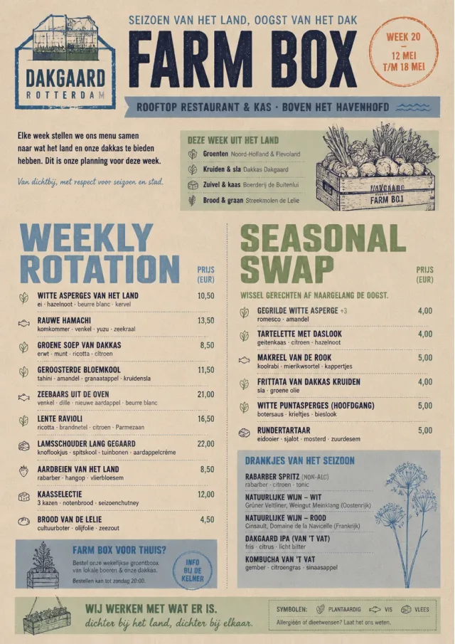 Seasonal Farm Box weekly-menu menu template preview