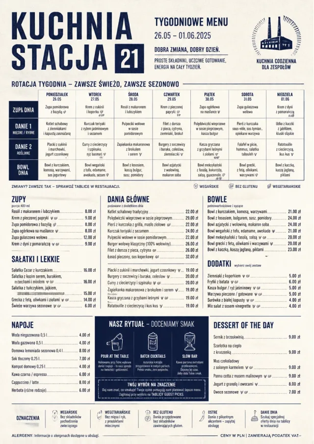 Corporate Canteen weekly-menu menu template preview