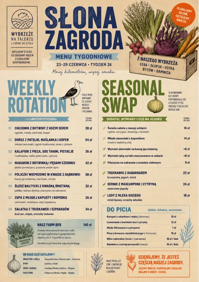 Seasonal Farm Box weekly-menu menu template preview