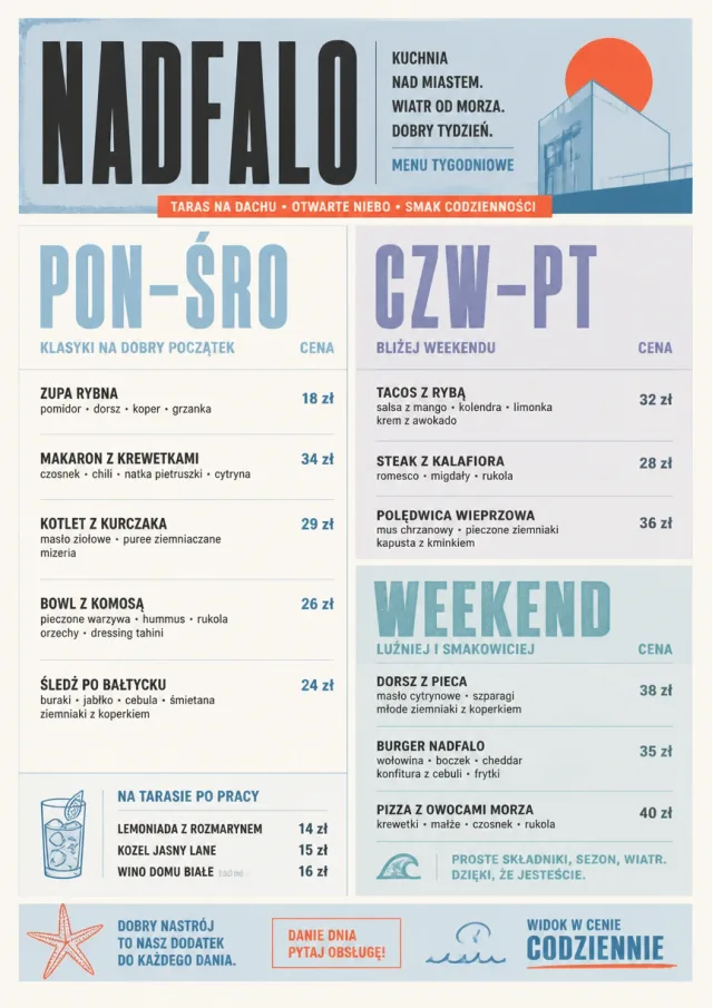 Weekly Board Clean weekly-menu menu template preview