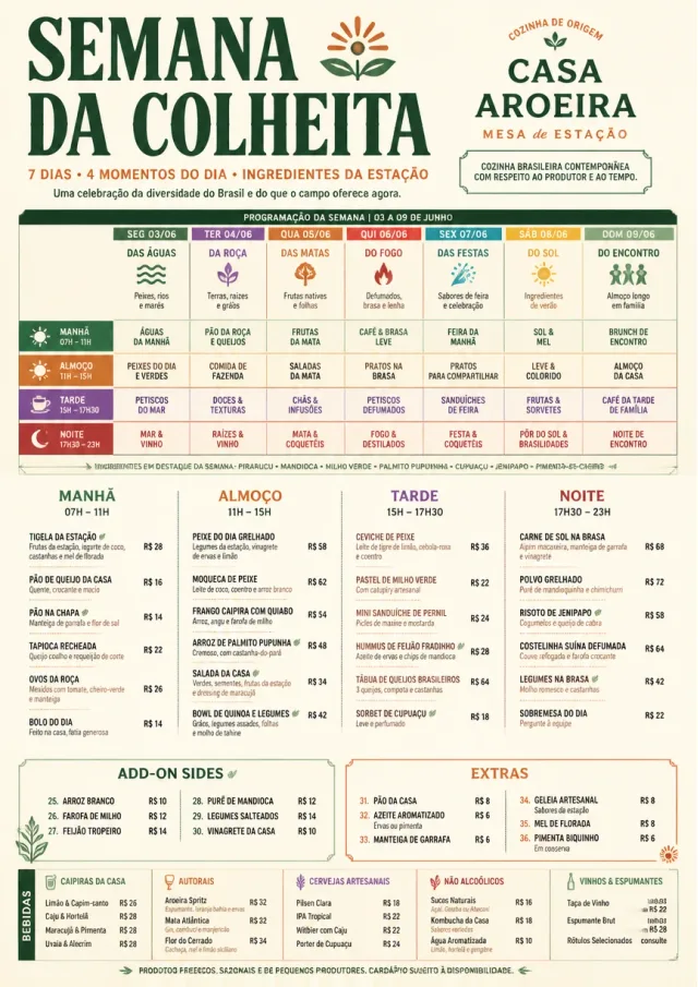 Event Week Schedule weekly-menu menu template preview