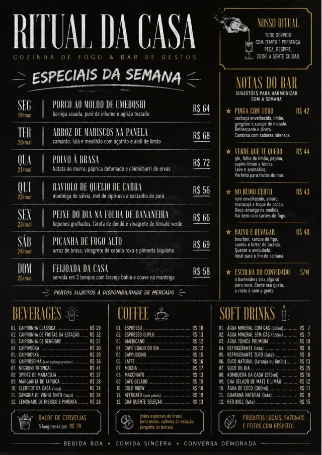 Chalkboard Specials Week weekly-menu menu template preview