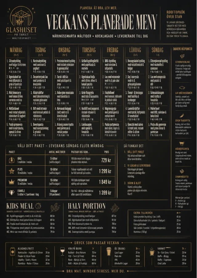 Meal Prep Box weekly-menu menu template preview