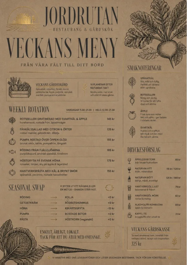 Seasonal Farm Box weekly-menu menu template preview