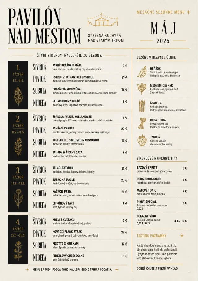 Monthly Seasonal weekly-menu menu template preview