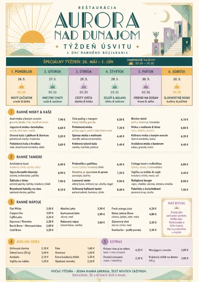 Event Week Schedule weekly-menu menu template preview