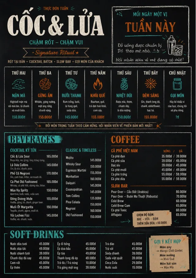Chalkboard Specials Week weekly-menu menu template preview