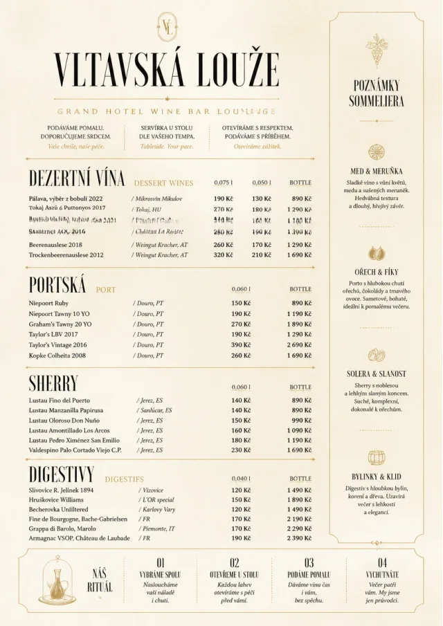 Luxury Hotel Lounge wine-menu menu template preview