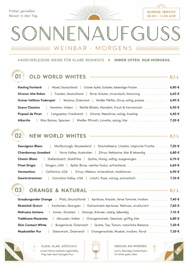 Modern Minimal Pour wine-menu menu template preview