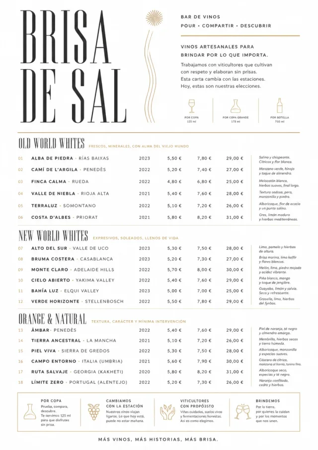 Modern Minimal Pour wine-menu menu template preview