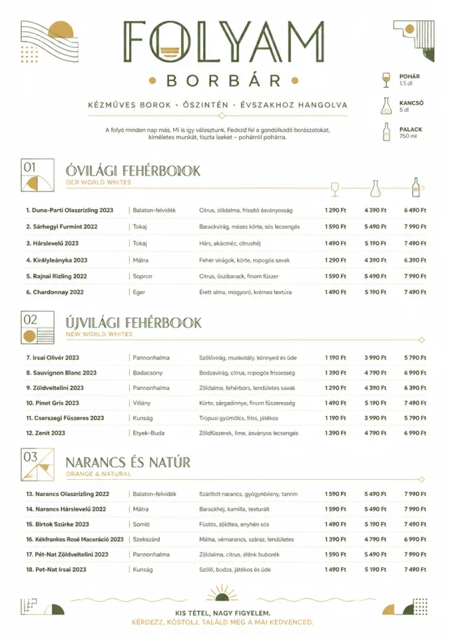 Modern Minimal Pour wine-menu menu template preview