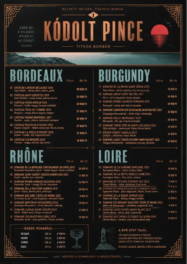 Speakeasy Spirits wine-menu menu template preview