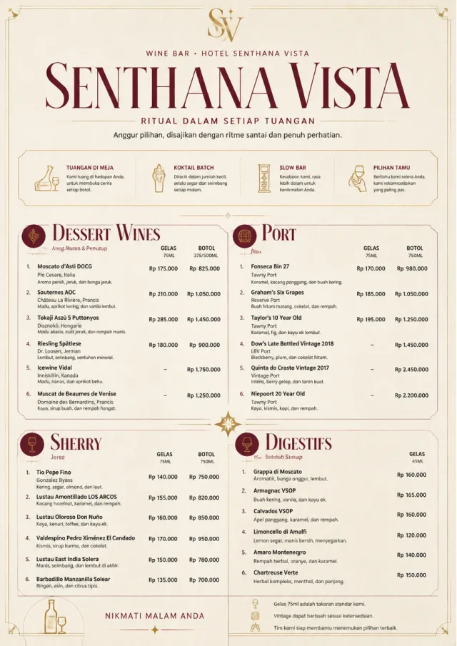 Luxury Hotel Lounge wine-menu menu template preview