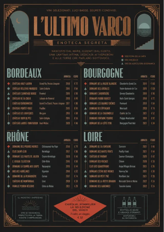 Speakeasy Spirits wine-menu menu template preview