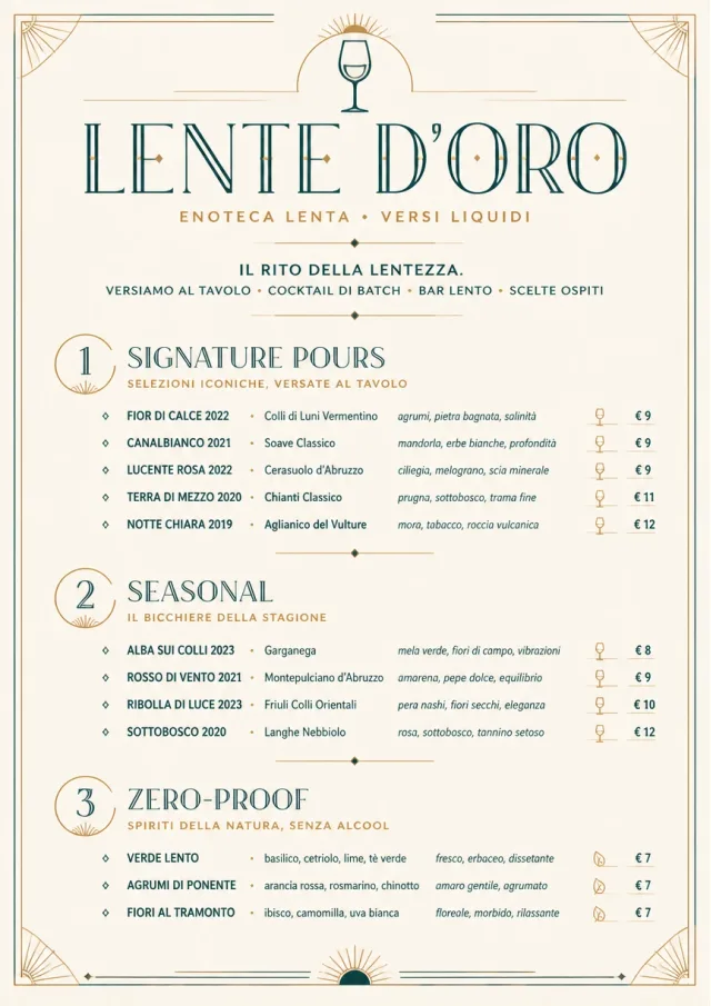 Boutique Pour Card wine-menu menu template preview