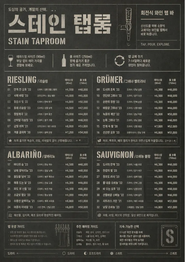Industrial Craft wine-menu menu template preview