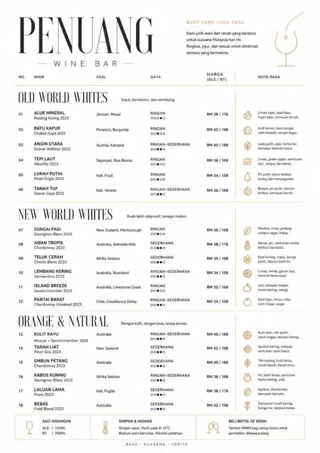 Modern Minimal Pour wine-menu menu template preview