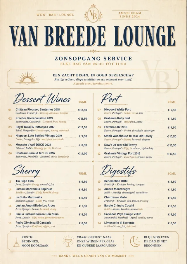 Luxury Hotel Lounge wine-menu menu template preview