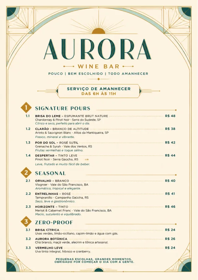 Boutique Pour Card wine-menu menu template preview