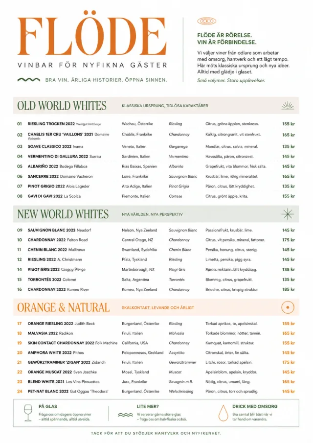 Modern Minimal Pour wine-menu menu template preview