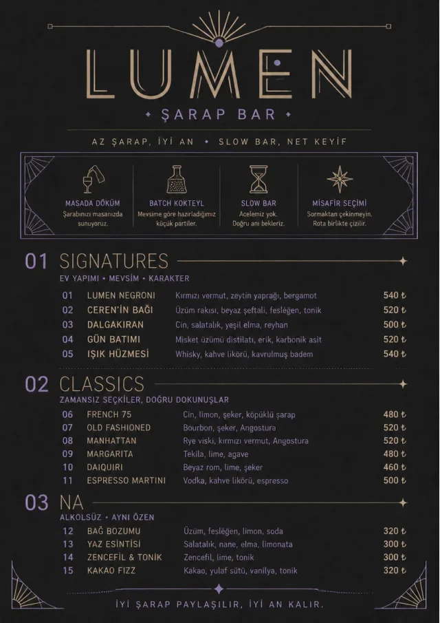 Mono Bar Minimal wine-menu menu template preview