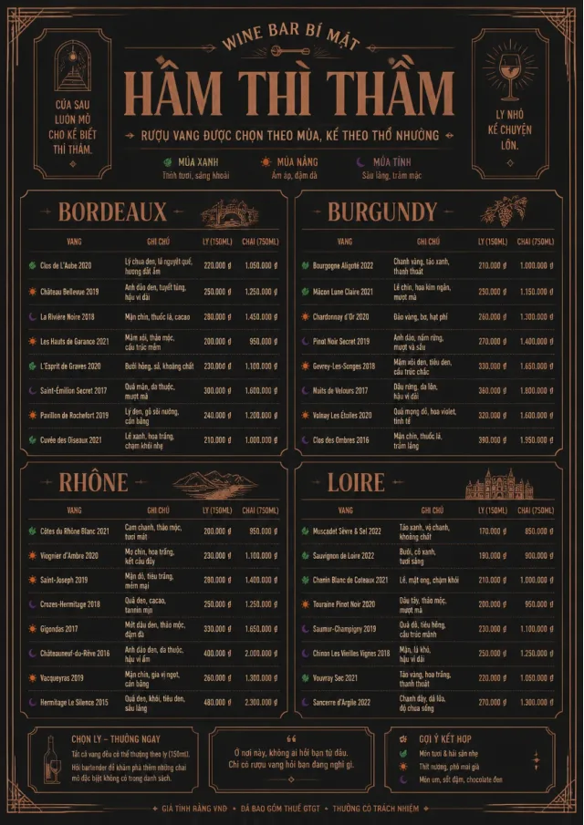 Speakeasy Spirits wine-menu menu template preview