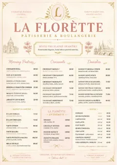 Patisserie Elegant menu template preview