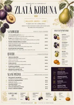 Seasonal Pastry menu template preview