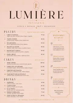 Patisserie Counter menu template preview