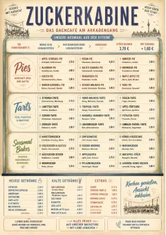 Cafe Dessert Case menu template preview