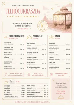 Patisserie Elegant menu template preview