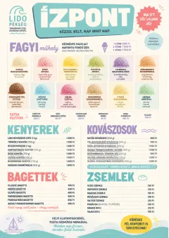 Gelato Bright menu template preview