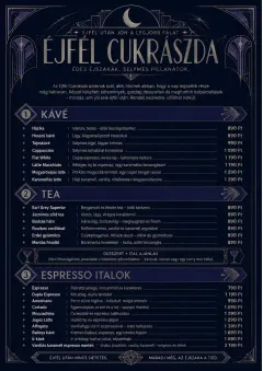 Midnight Sweets menu template preview