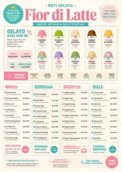 Gelato Bright menu template preview