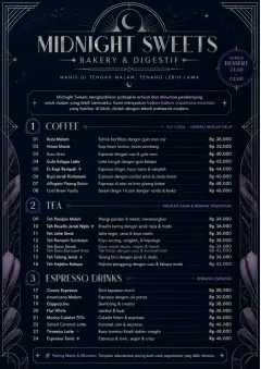 Midnight Sweets menu template preview