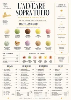 Gelato Bright menu template preview