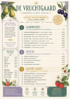 Seasonal Pastry menu template preview