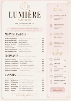 Patisserie Elegant menu template preview