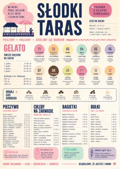 Gelato Bright menu template preview