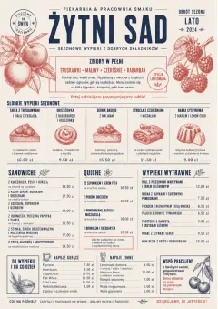 Seasonal Pastry menu template preview