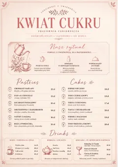 Patisserie Counter menu template preview