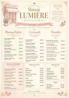 Patisserie Elegant menu template preview