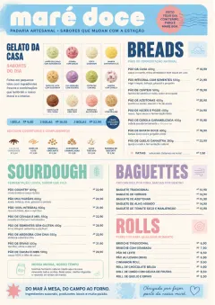 Gelato Bright menu template preview